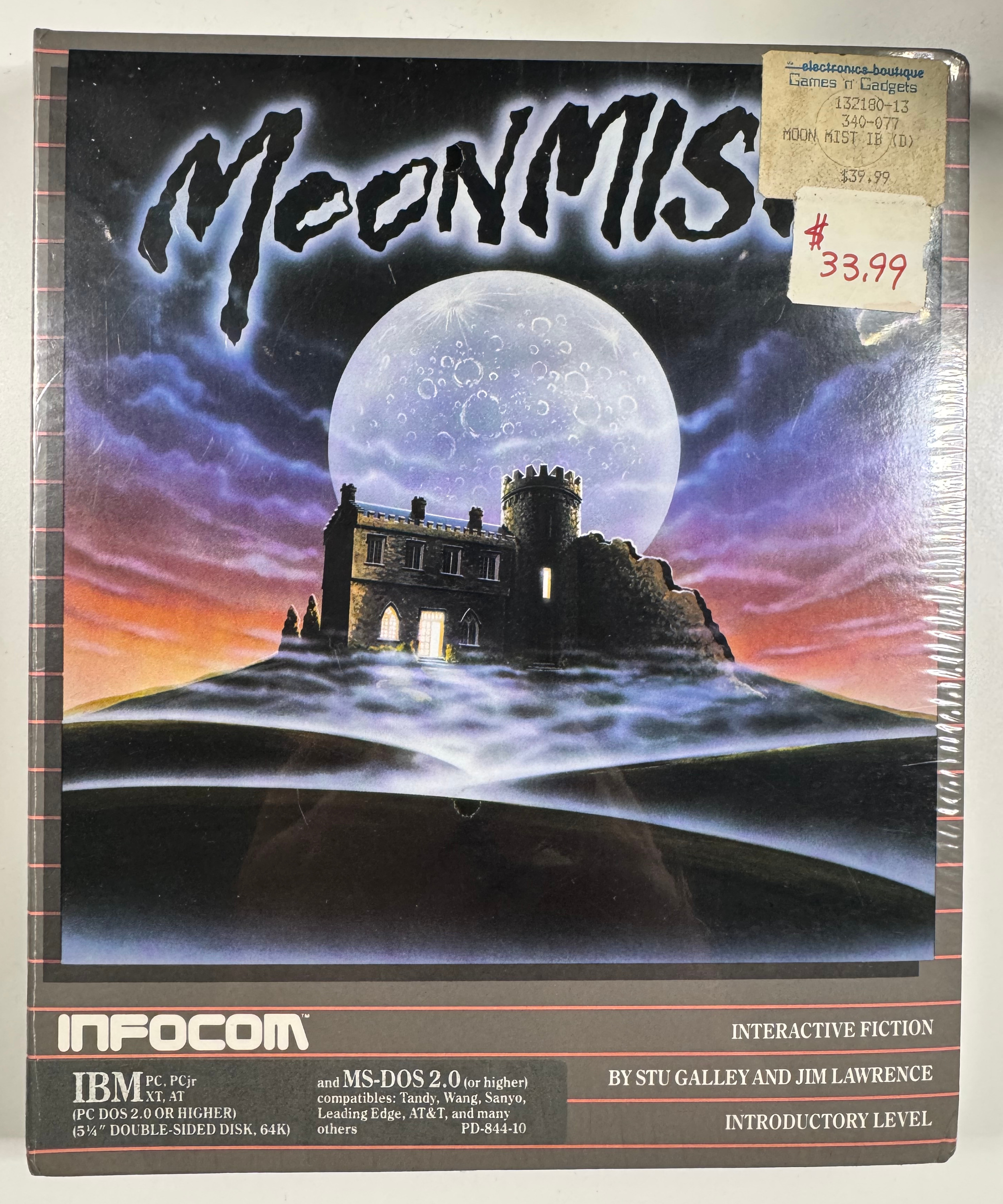 Front of Michael’s sealed IBM PC copy