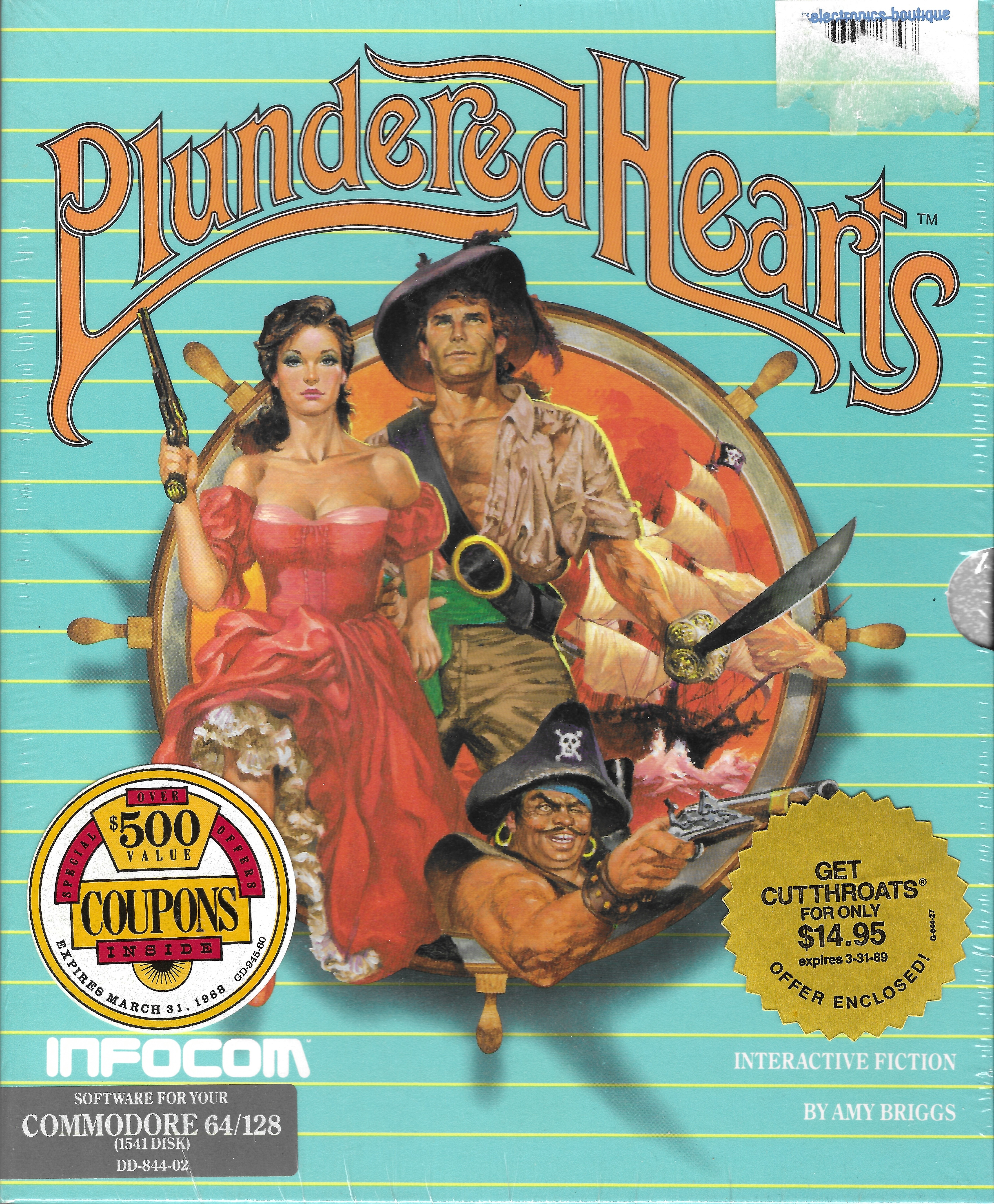 Plundered Hearts grey-box cover